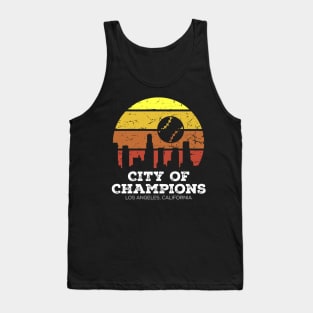 Los Angeles California City of Champions - Baseball Tank Top